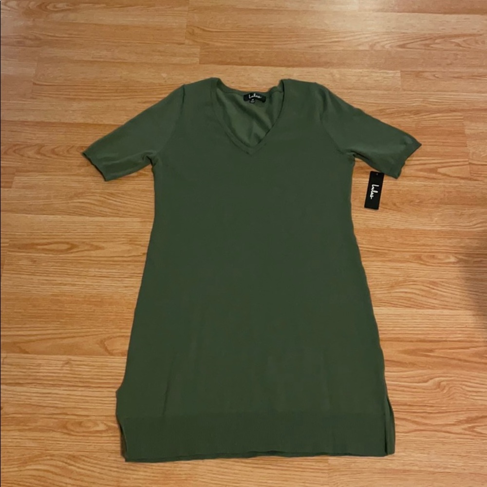 Lulu’s Ballad Olive Green Dress